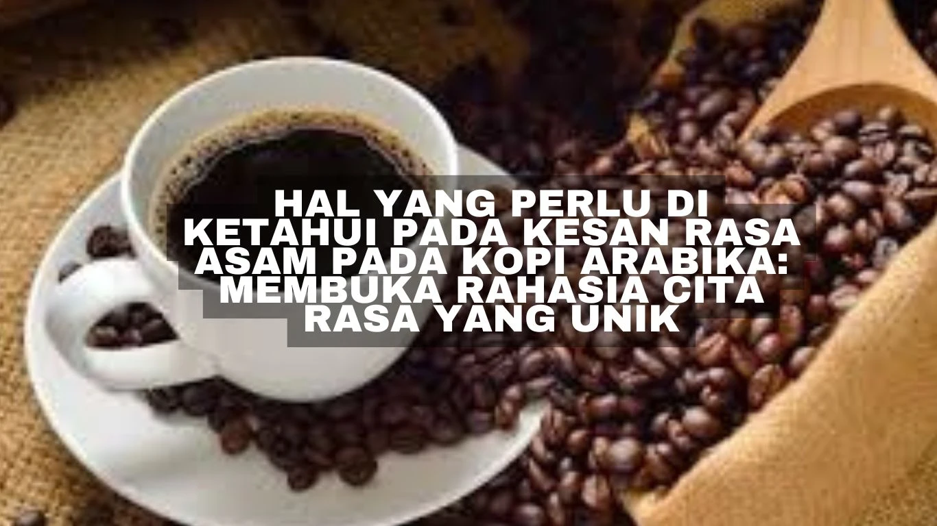 Hal yang Perlu Di Ketahui Pada Kesan Rasa ASAM pada Kopi Arabika: Membuka Rahasia Cita Rasa yang Unik
