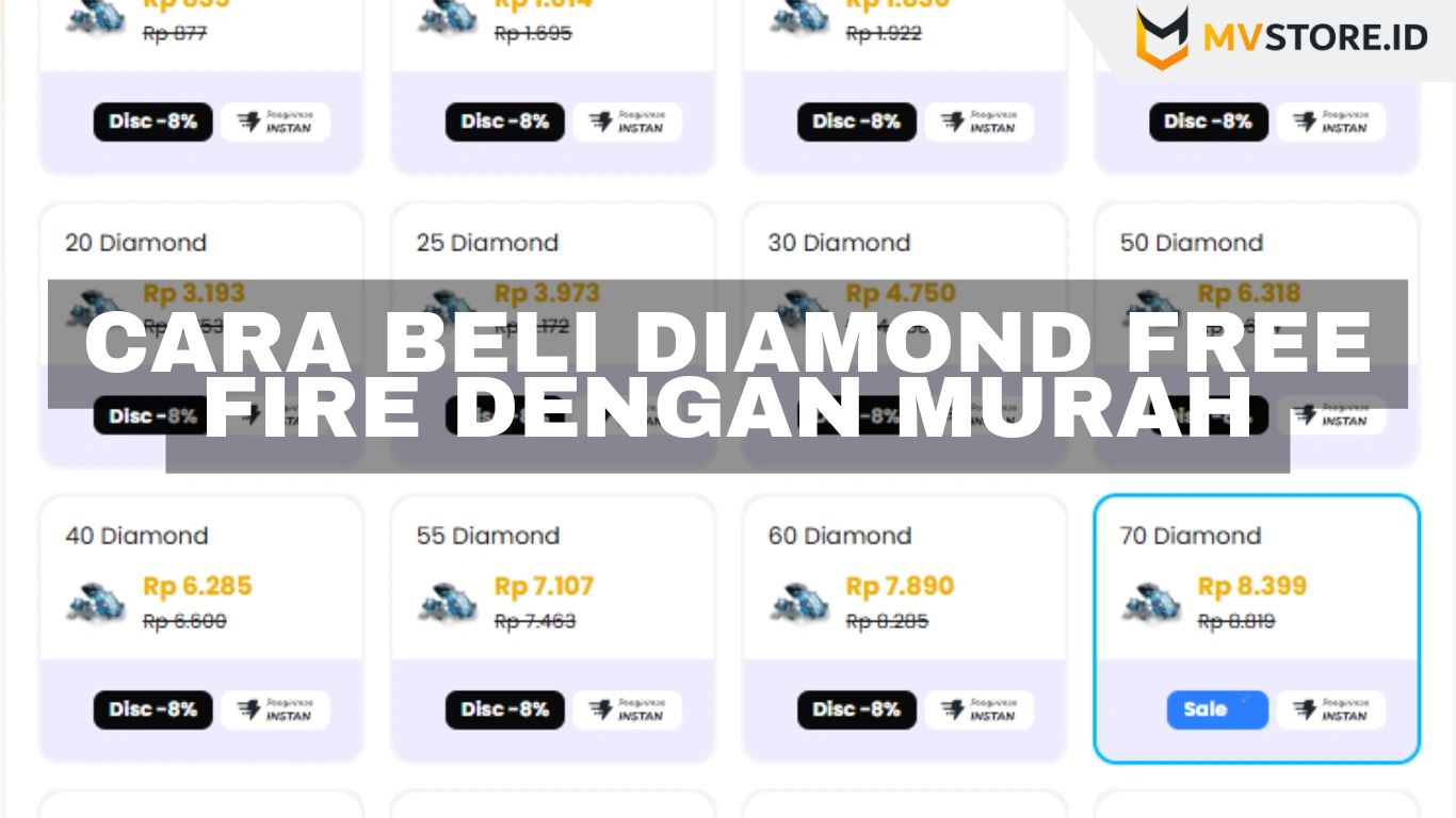 Cara beli Diamond Free Fire dengan Murah