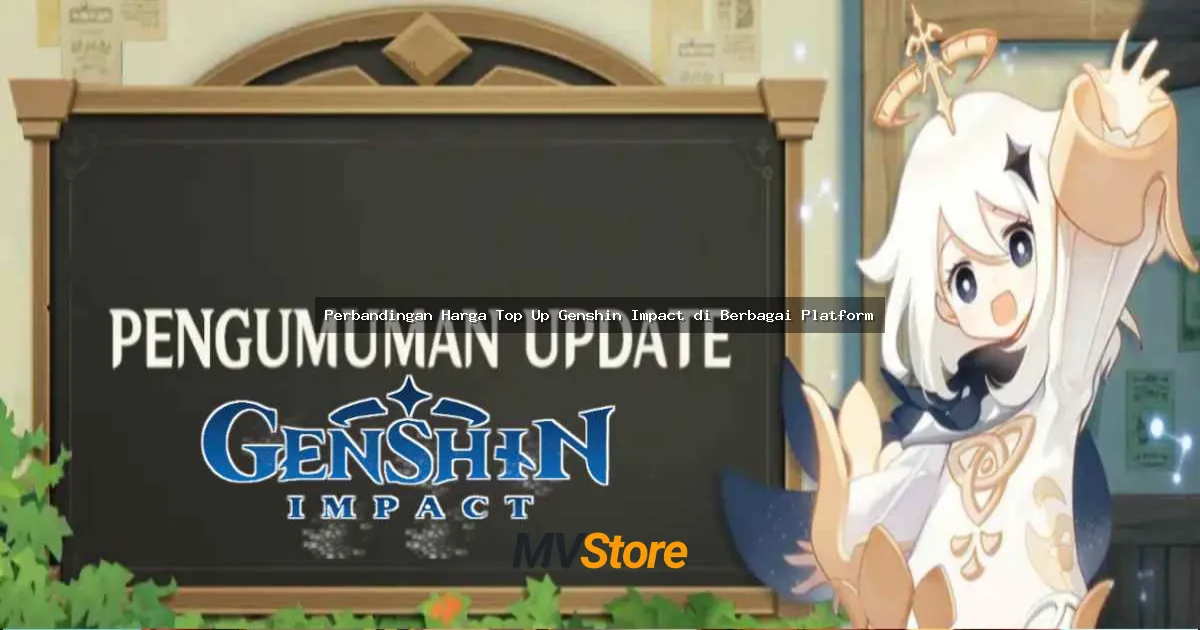 Perbandingan Harga Top Up Genshin Impact di Berbagai Platform