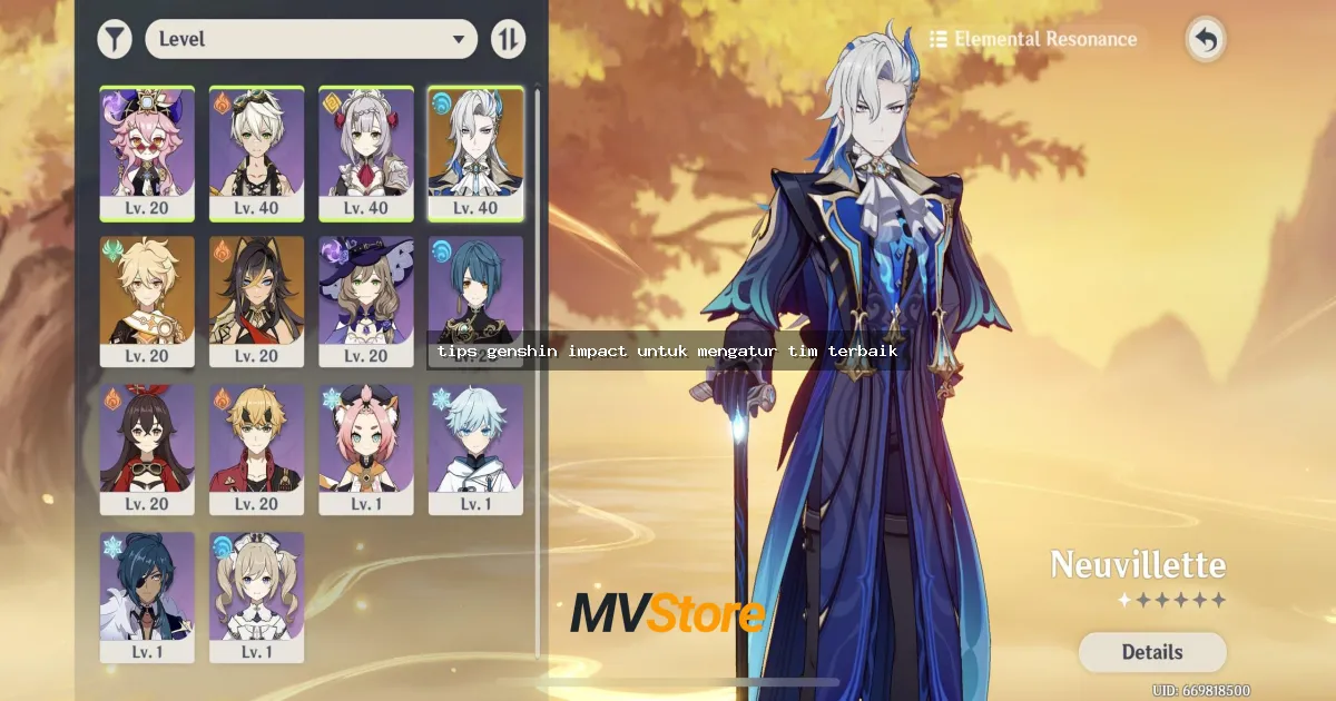 tips genshin impact untuk mengatur tim terbaik