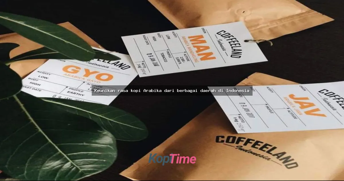 Keunikan rasa kopi Arabika dari berbagai daerah di Indonesia