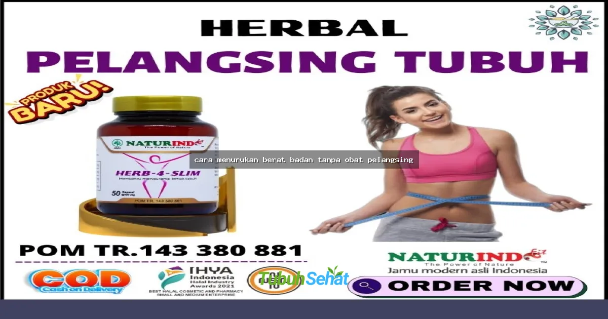 cara menurukan berat badan tanpa obat pelangsing