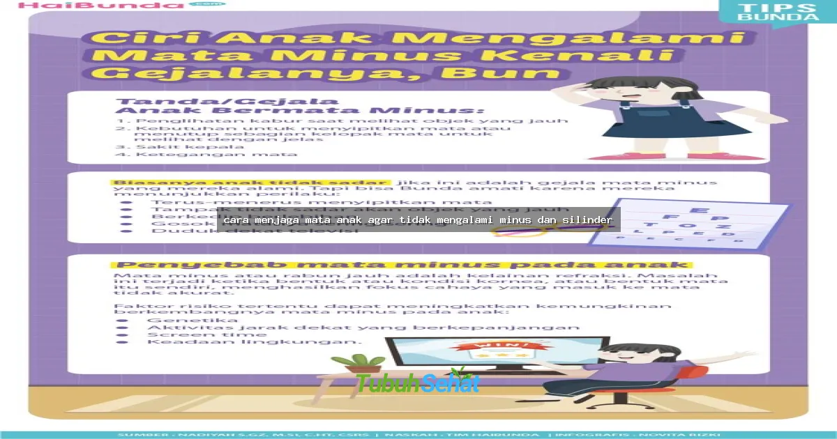 cara menjaga mata anak agar tidak mengalami minus dan silinder