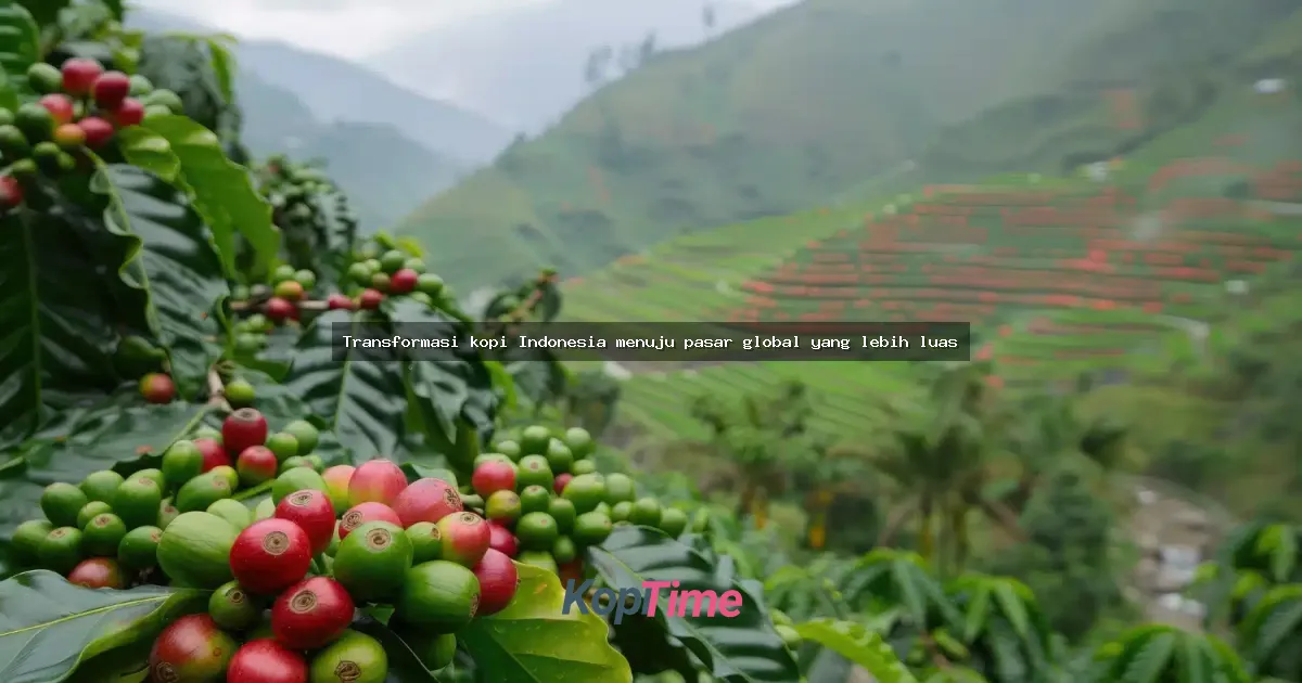 Transformasi kopi Indonesia menuju pasar global yang lebih luas