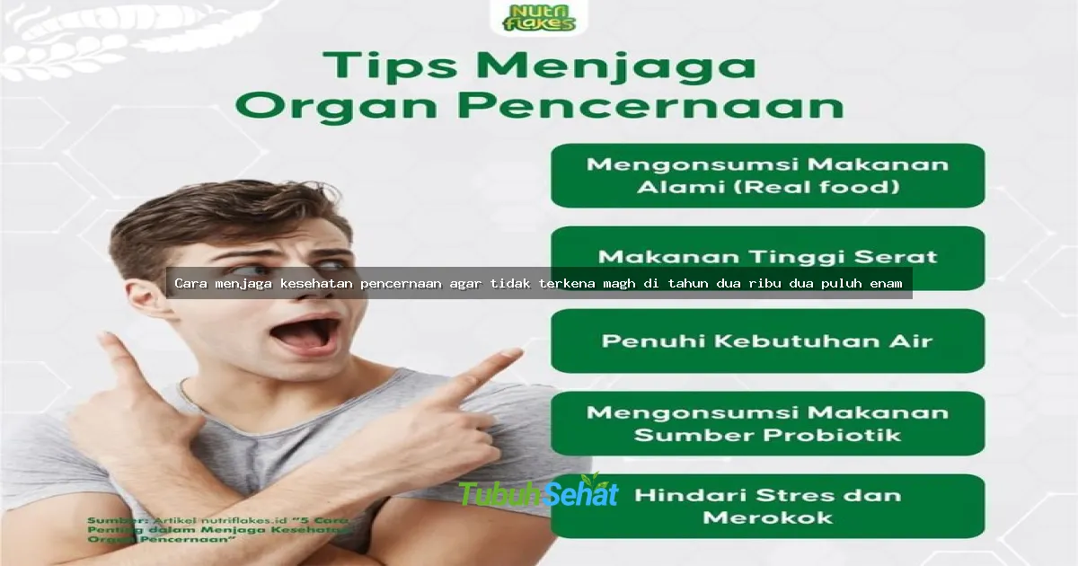 Cara menjaga kesehatan pencernaan agar tidak terkena magh di tahun dua ribu dua puluh enam