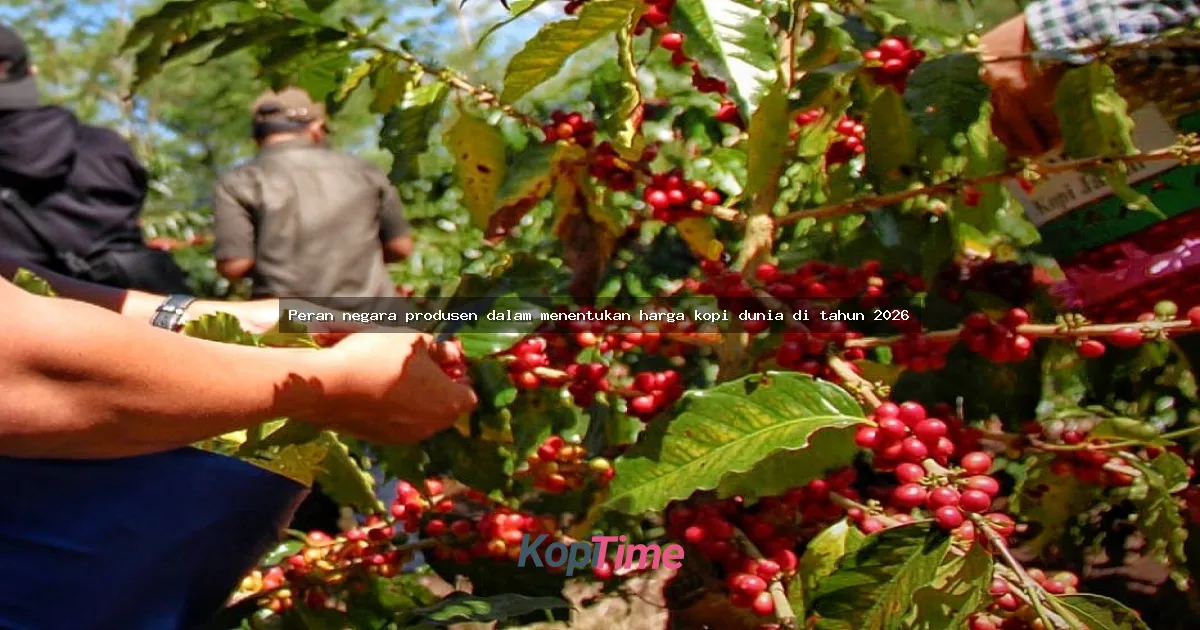 Peran negara produsen dalam menentukan harga kopi dunia di tahun 2026