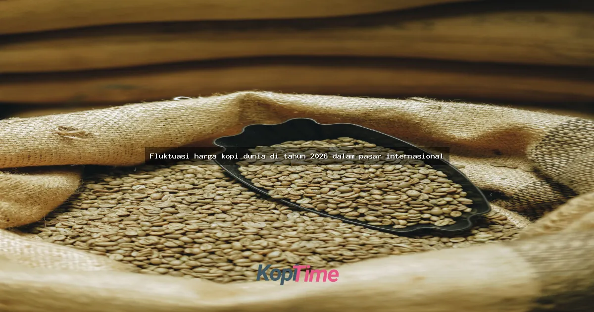 Fluktuasi harga kopi dunia di tahun 2026 dalam pasar internasional