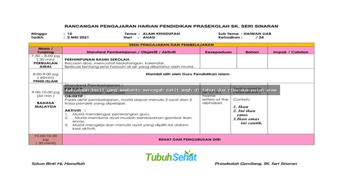 Kebiasaan kecil yang membantu mencegah sakit magh di tahun dua ribu dua puluh enam