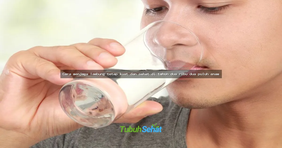 Cara menjaga lambung tetap kuat dan sehat di tahun dua ribu dua puluh enam