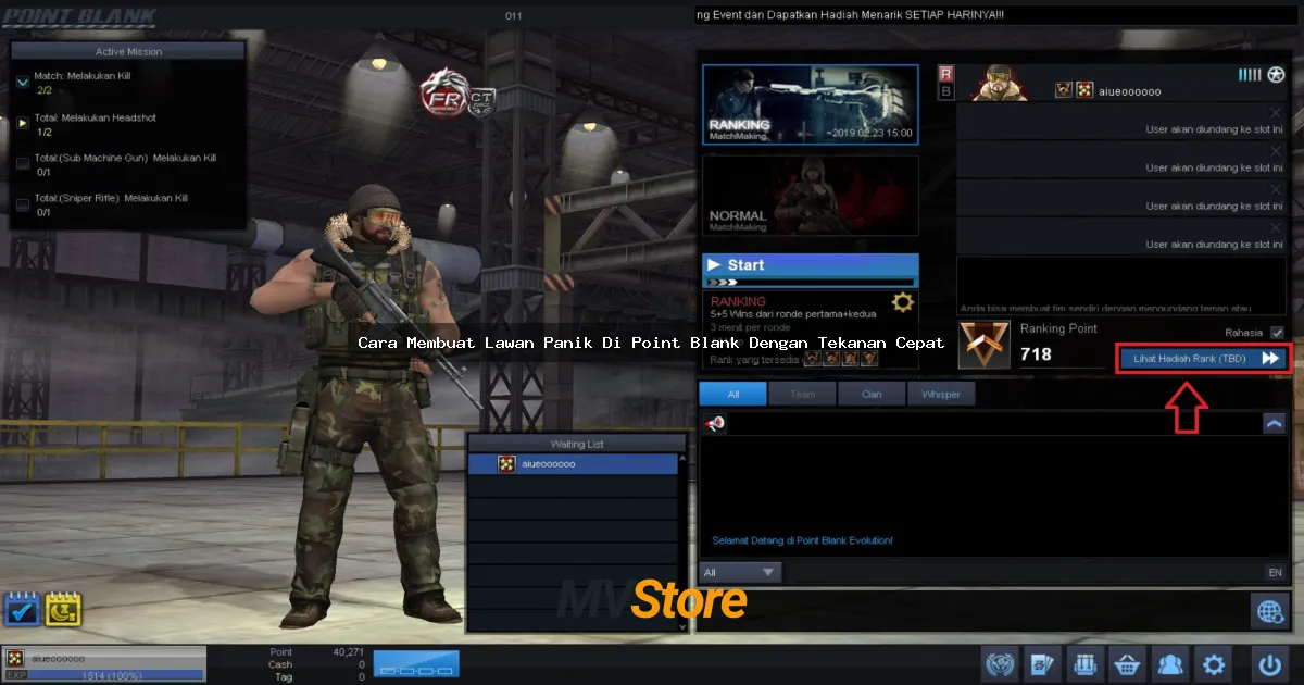 Cara Membuat Lawan Panik Di Point Blank Dengan Tekanan Cepat: Strategi Jitu Buat Jadi Pro Player