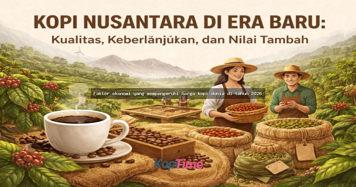 Faktor ekonomi yang mempengaruhi harga kopi dunia di tahun 2026