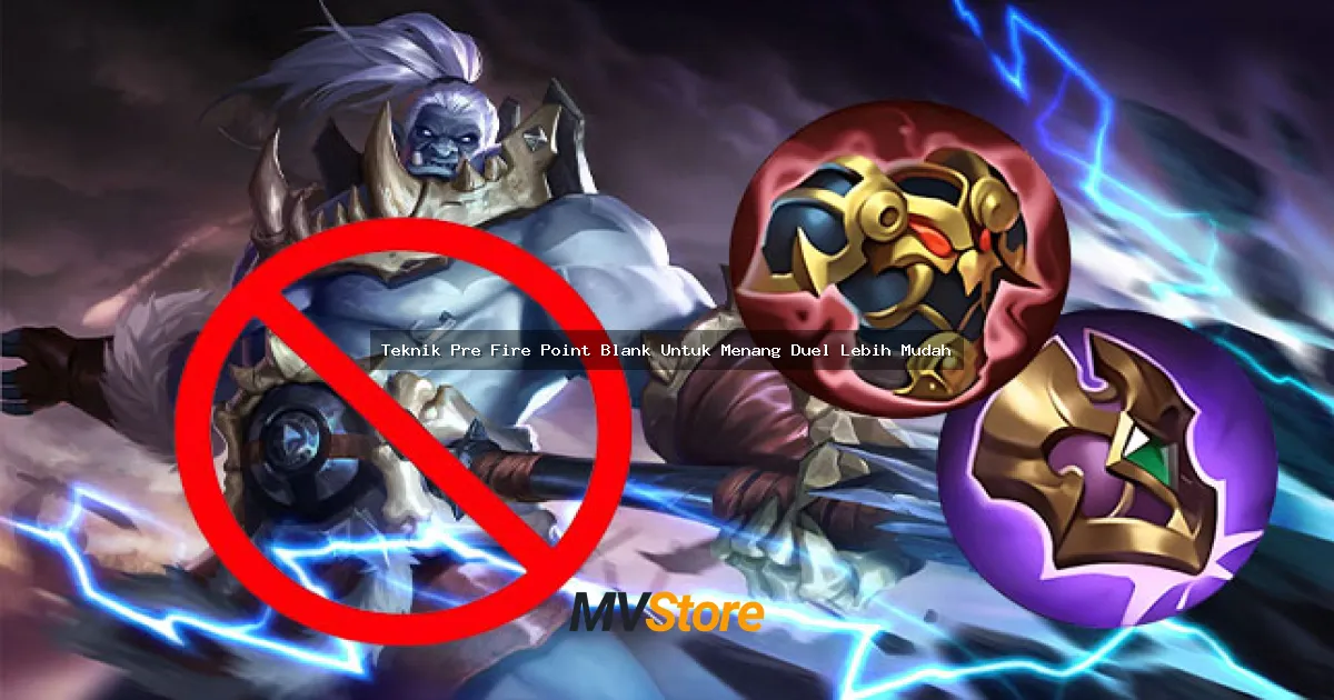 Teknik Pre Fire Point Blank Untuk Menang Duel Lebih Mudah