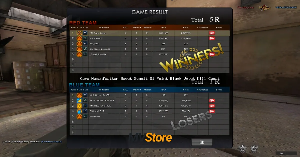 Cara Memanfaatkan Sudut Sempit Di Point Blank Untuk Kill Cepat: Tips Gila Anti Mainstream!