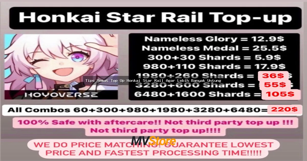 Tips Hemat Top Up Honkai Star Rail Agar Lebih Banyak Untung: Strategi Gacha Anti Bokek!