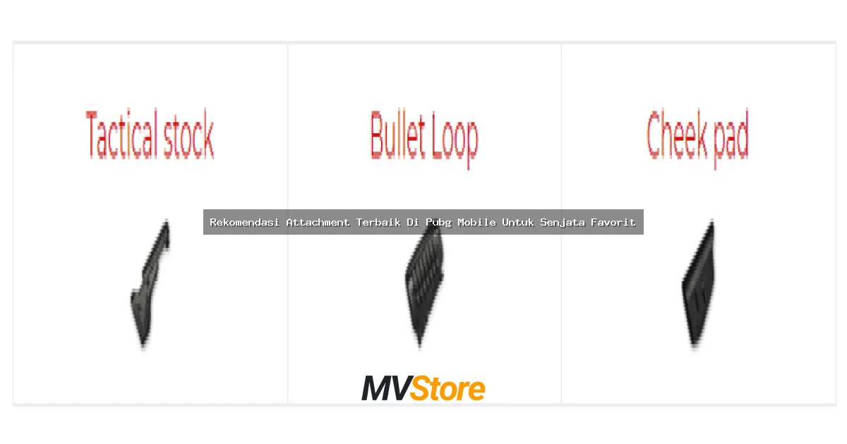 Rekomendasi Attachment Terbaik Di PUBG Mobile Untuk Senjata Favorit