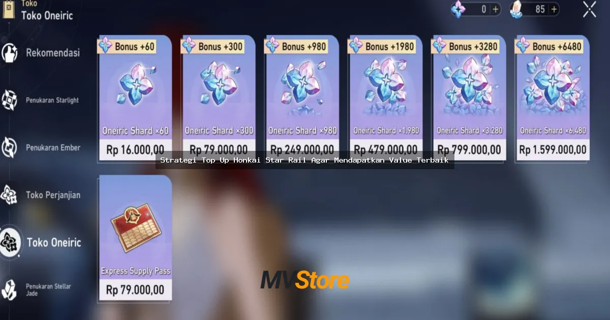 Strategi Top Up Honkai Star Rail Agar Mendapatkan Value Terbaik