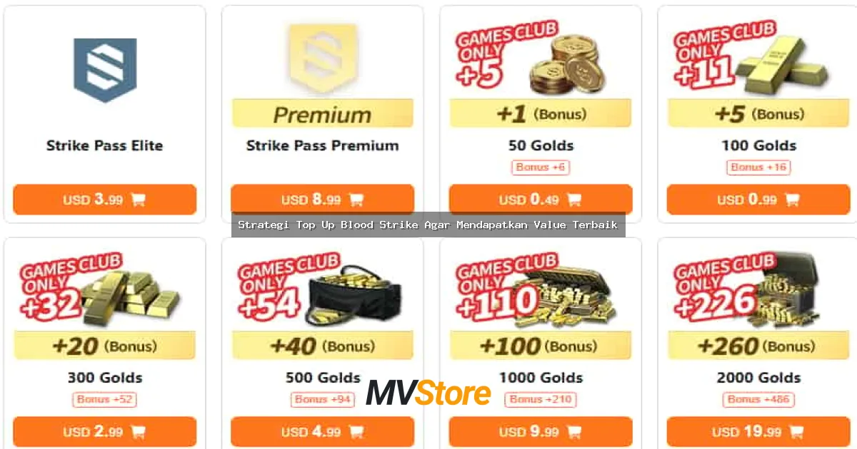 Strategi Top Up Blood Strike Agar Mendapatkan Value Terbaik