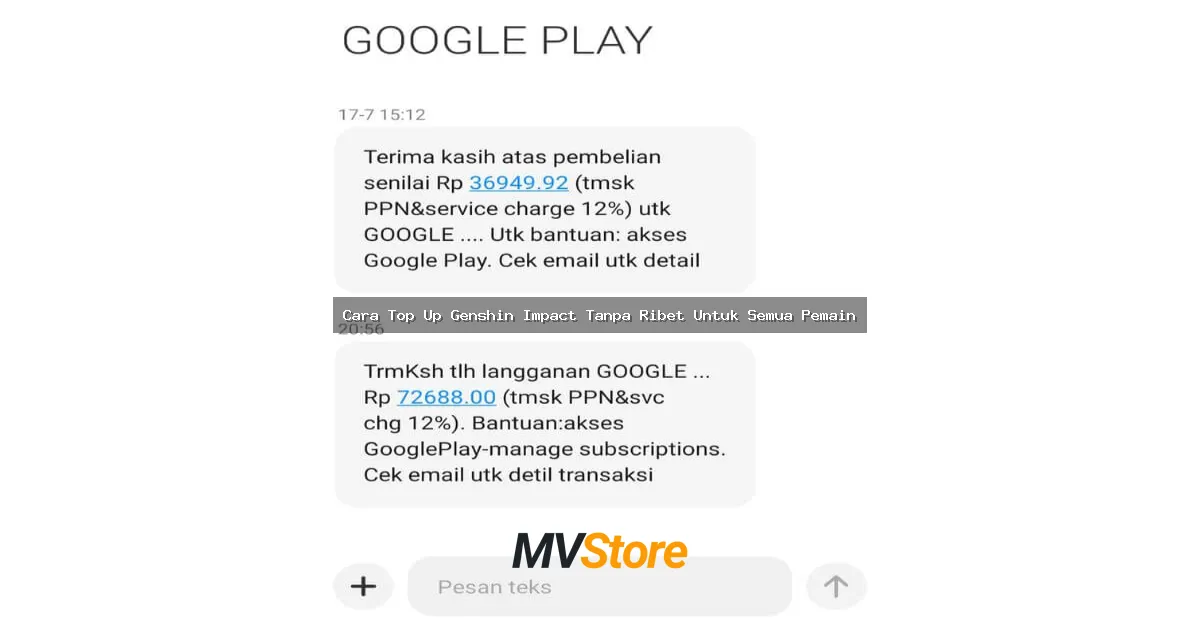 Cara Top Up Genshin Impact Tanpa Ribet Untuk Semua Pemain
