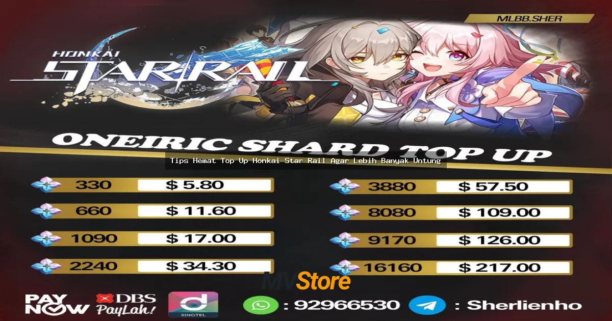 Tips Hemat Top Up Honkai Star Rail Agar Lebih Banyak Untung
