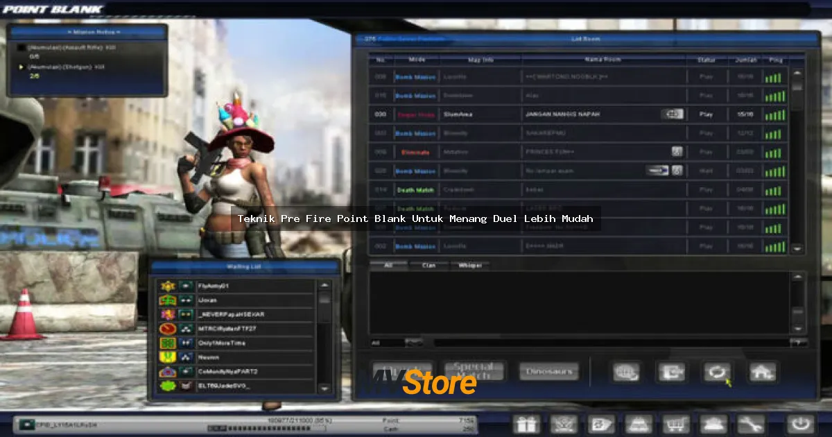 Teknik Pre Fire Point Blank Untuk Menang Duel Lebih Mudah