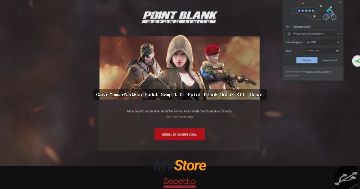 Cara Memanfaatkan Sudut Sempit Di Point Blank Untuk Kill Cepat - Tactical Guide Lengkap