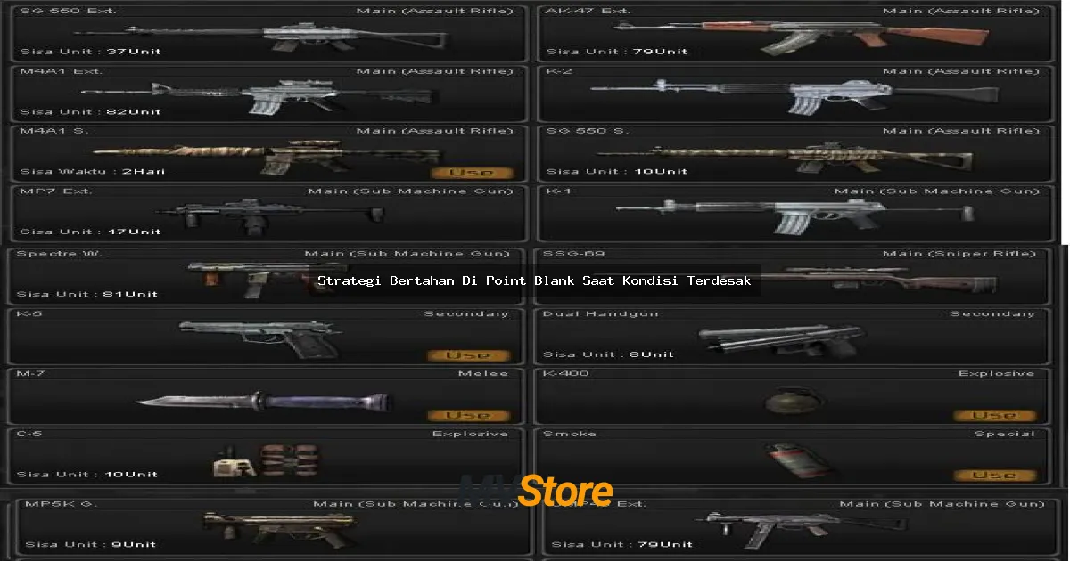 Strategi Bertahan Di Point Blank Saat Kondisi Terdesak