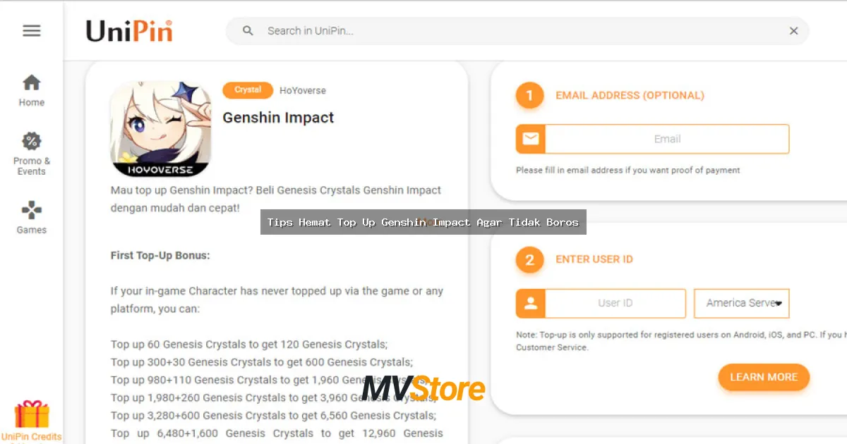 Tips Hemat Top Up Genshin Impact Agar Tidak Boros: Strategi Cerdas buat Traveler Jaksel