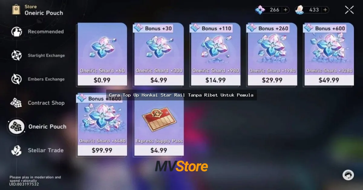 Cara Top Up Honkai Star Rail Tanpa Ribet Untuk Pemula: Panduan Lengkap 2024