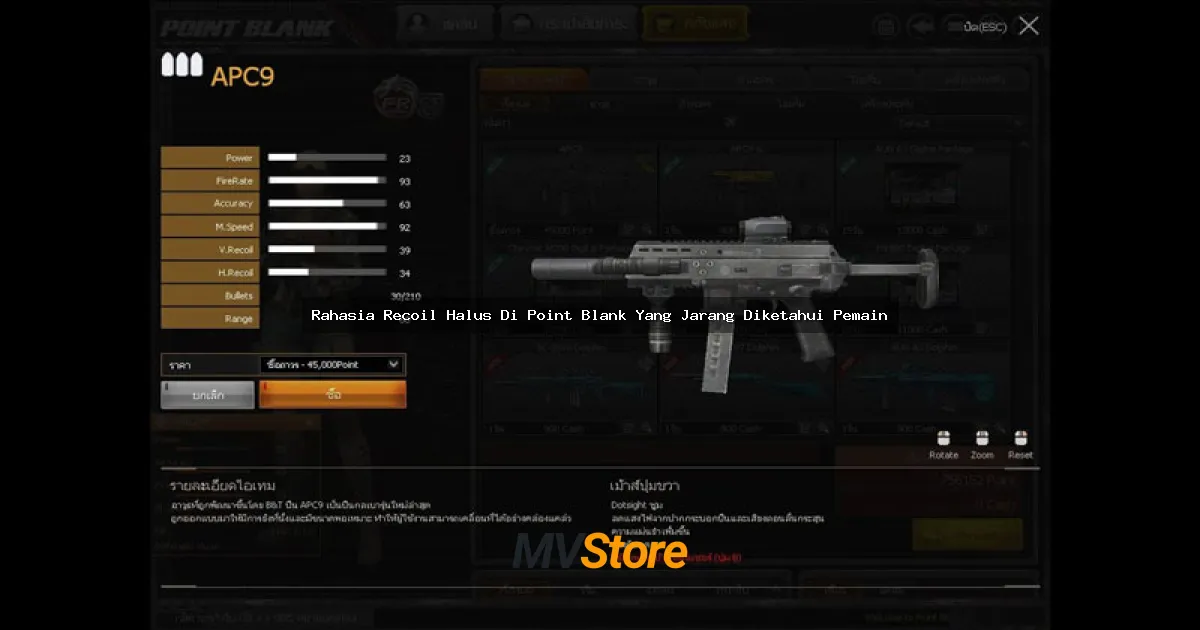 Rahasia Recoil Halus Di Point Blank Yang Jarang Diketahui Pemain