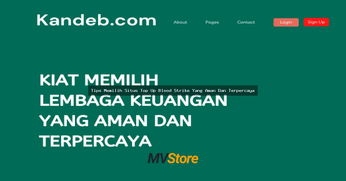 Tips Memilih Situs Top Up Blood Strike Yang Aman Dan Terpercaya