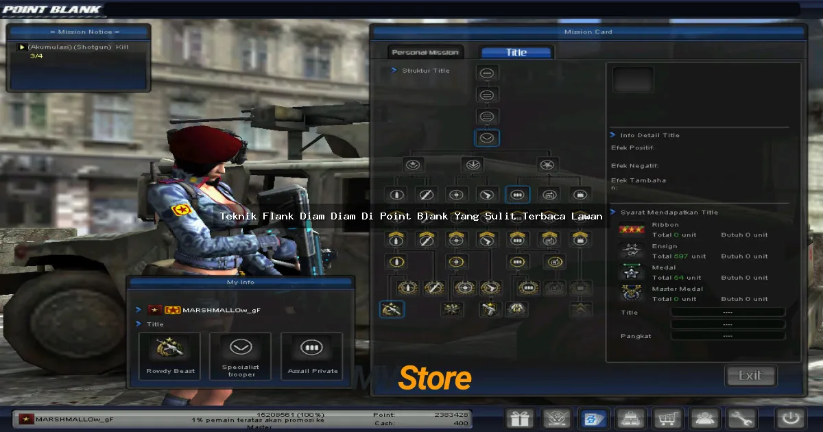 Teknik Flank Diam-Diam Di Point Blank Yang Sulit Terbaca Lawan: Master Stealth Buat Naik Rank!
