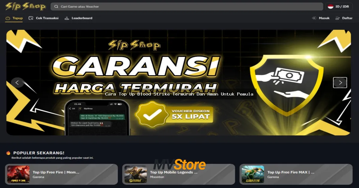 Cara Top Up Blood Strike Termurah Dan Aman Untuk Pemula: Panduan Lengkap Anti Ribet