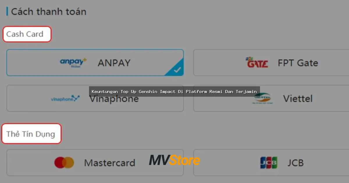 Keuntungan Top Up Genshin Impact Di Platform Resmi Dan Terjamin