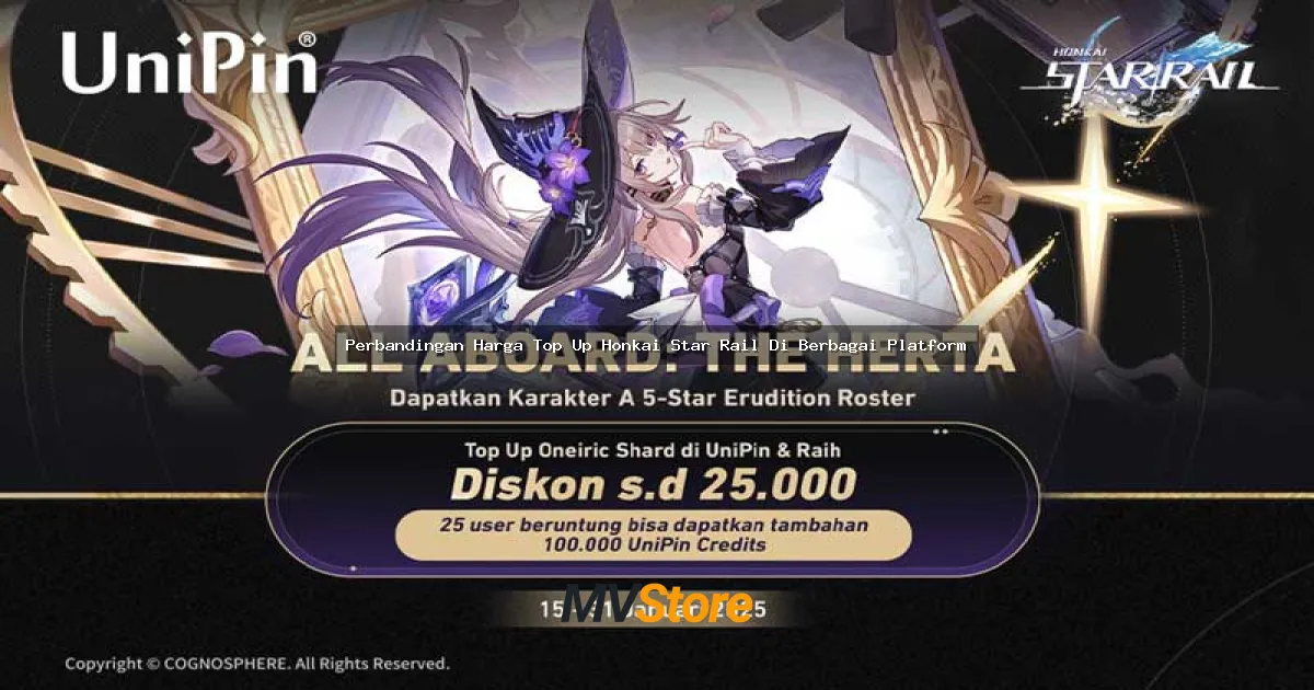 Perbandingan Harga Top Up Honkai Star Rail Di Berbagai Platform: Mana Yang Paling Worth It?
