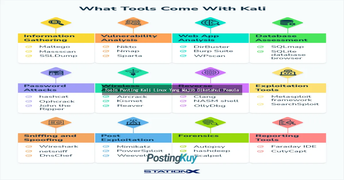 Tools Penting Kali Linux Yang Wajib Diketahui Pemula