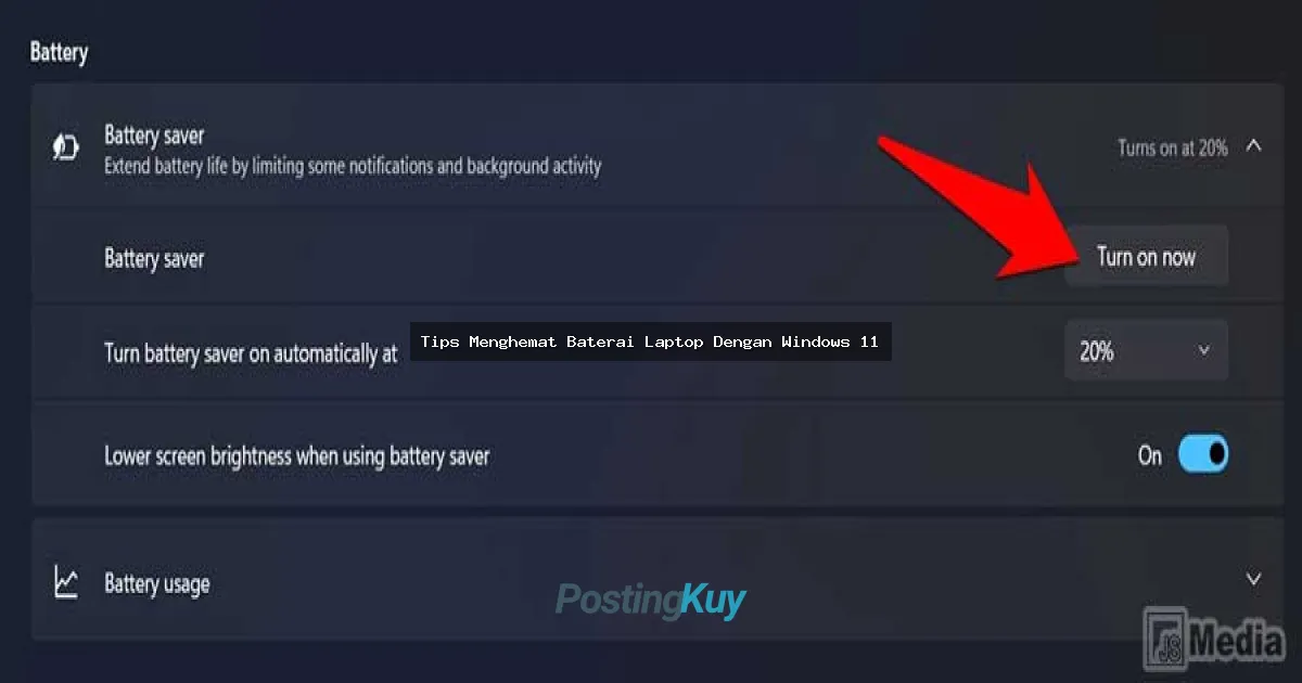Tips Menghemat Baterai Laptop Dengan Windows 11: Bikin Laptop Awet Seharian!