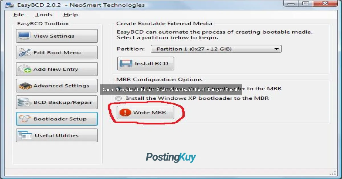 Cara Mengatasi Error Grub Pada Dual Boot Dengan Mudah