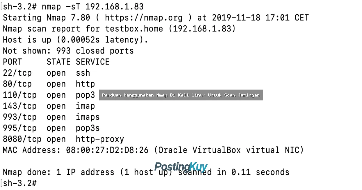 Panduan Menggunakan Nmap Di Kali Linux Untuk Scan Jaringan