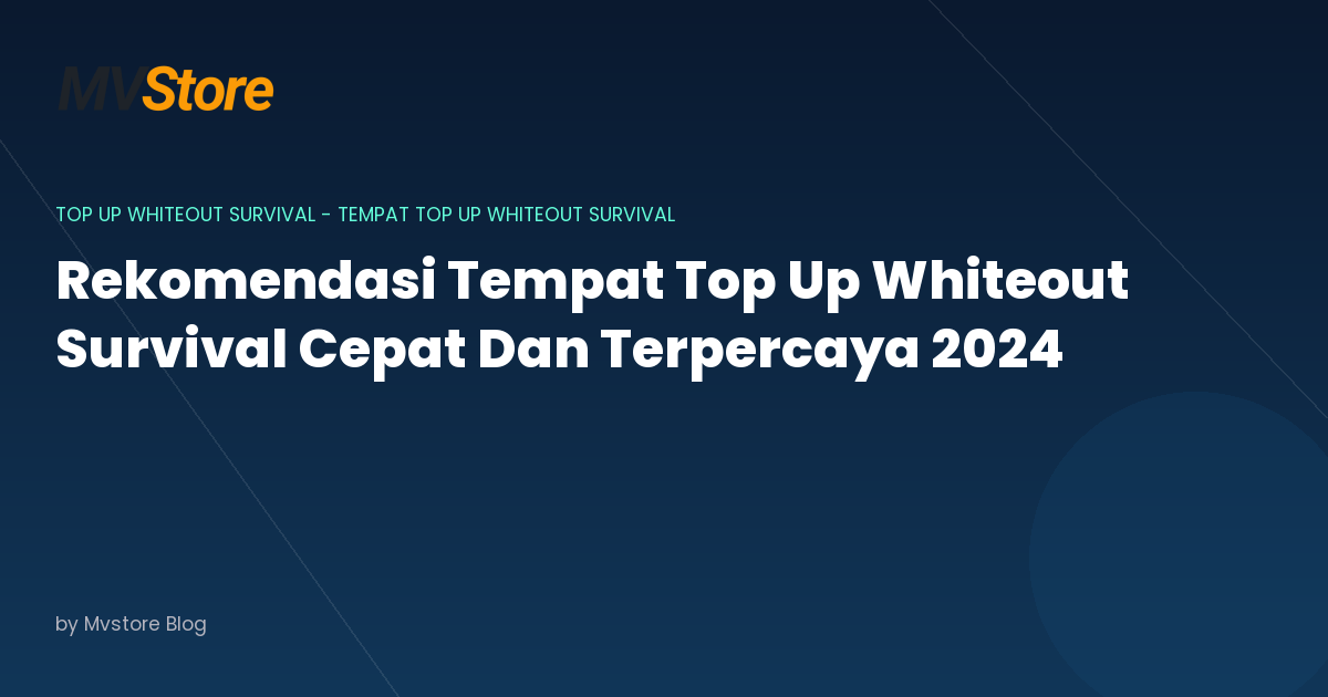 Rekomendasi Tempat Top Up Whiteout Survival Cepat Dan Terpercaya 2024