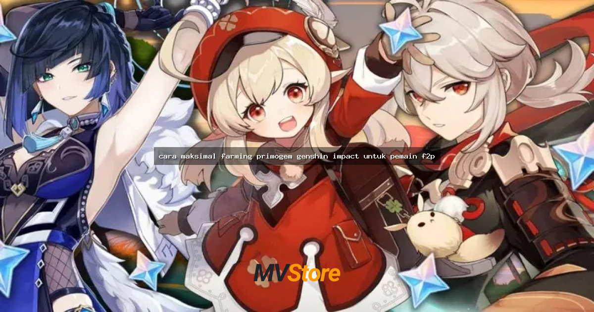 cara maksimal farming primogem genshin impact untuk pemain f2p