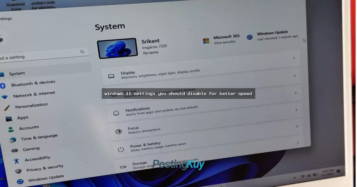 windows 11 settings you should disable for better speed