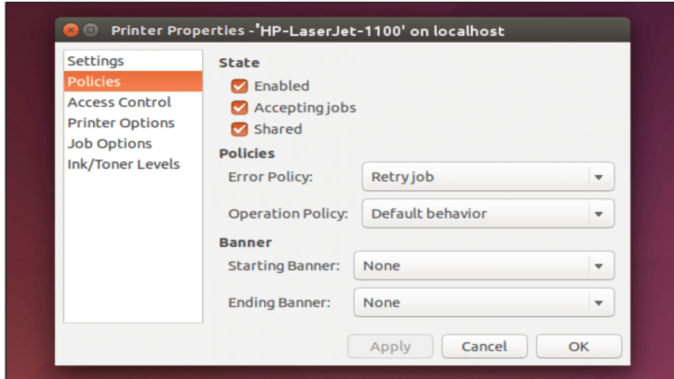 Connecting a Printer in Ubuntu