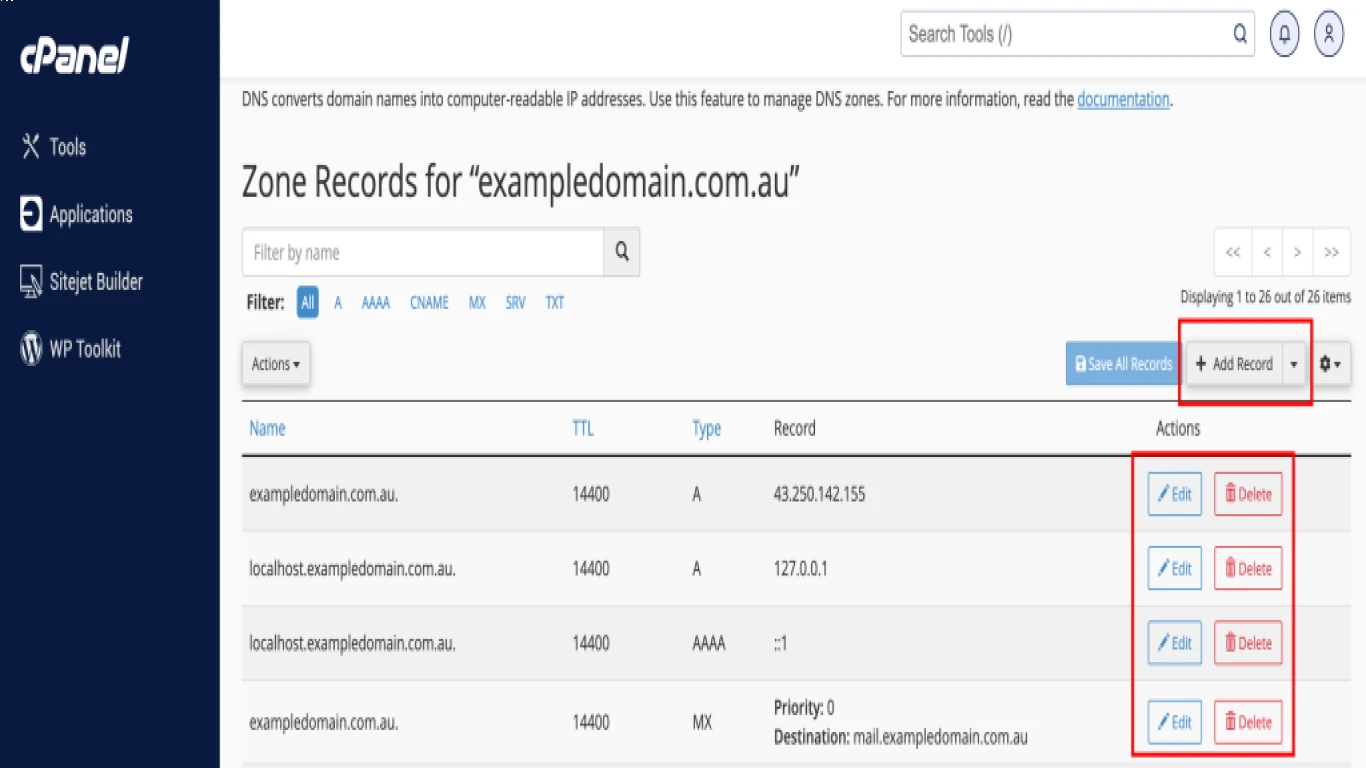 Cpanel DNS Settings Simplified