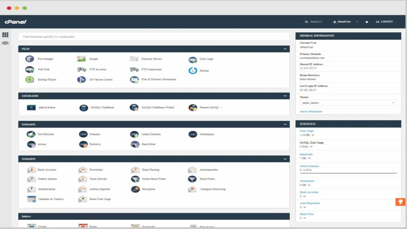 Perbandingan Cpanel dengan Panel Hosting Lain