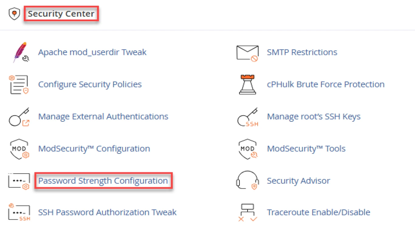 Cpanel Security Settings for Your Website