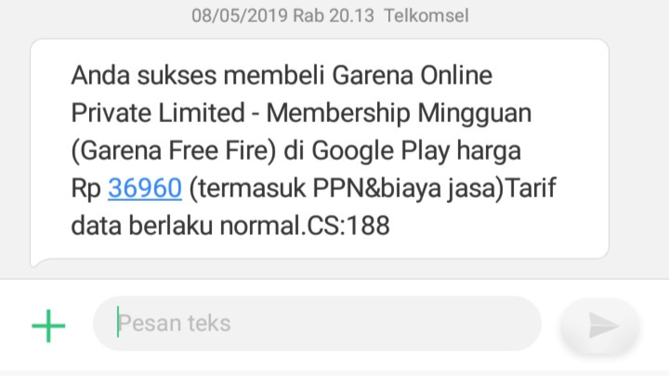 Apa saja yang didapat dari membership mingguan Free Fire