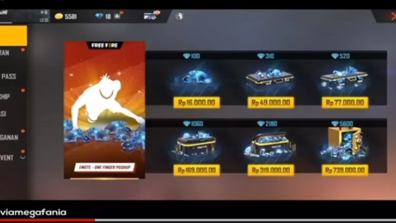 Jago main Free Fire tanpa top up