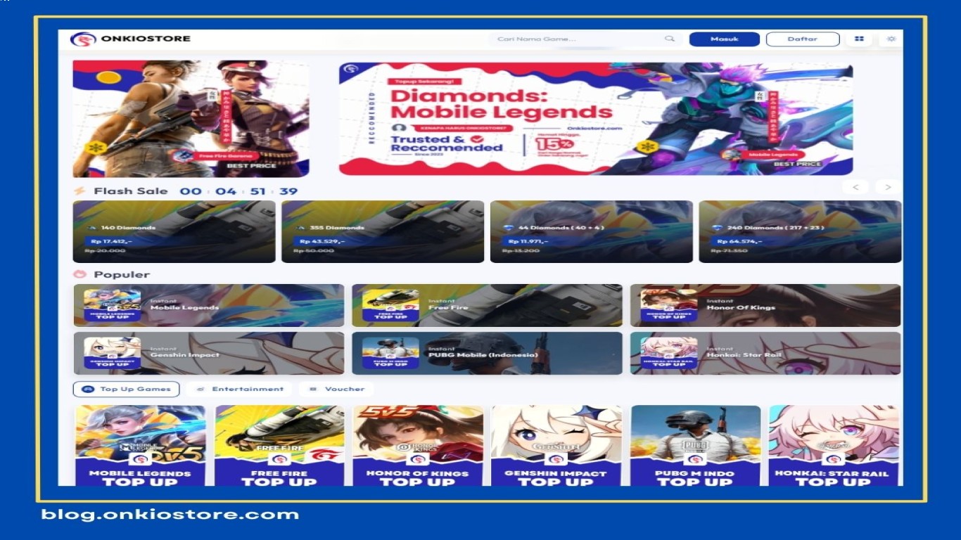 Cara aman melakukan top up game