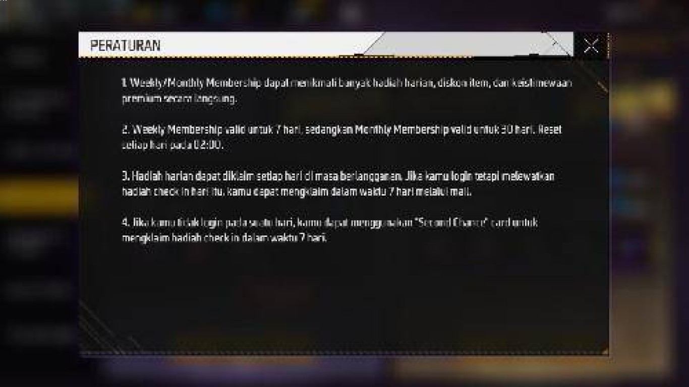 Membership mingguan Free Fire cocok untuk siapa