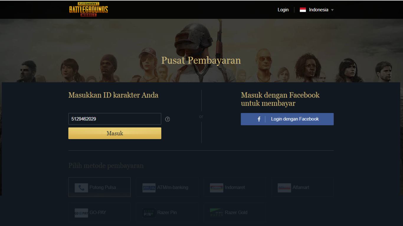 Perbedaan top up UC PUBG Mobile langsung dan via pihak ketiga